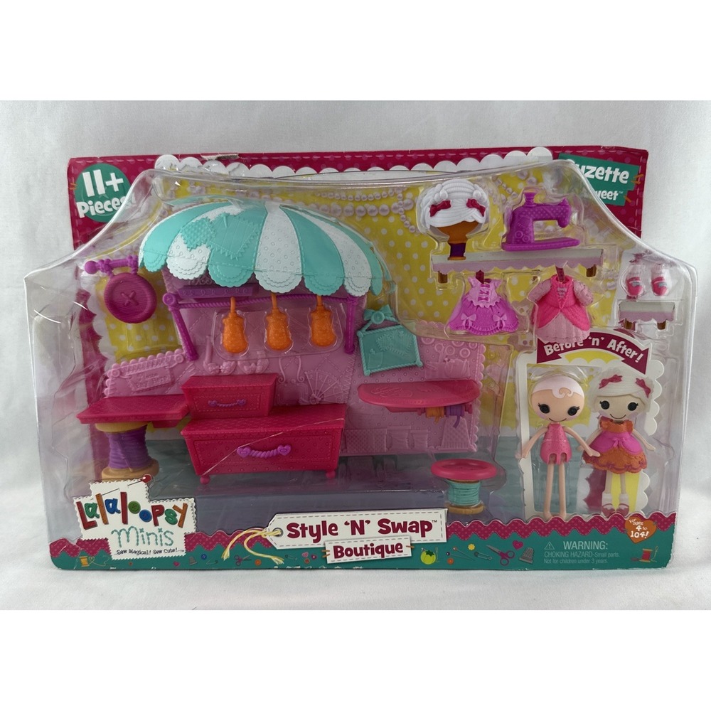 NEW Lalaloopsy Minis Suzette La Sweet Style 'N' Swap Boutique Playset 11+ Pieces